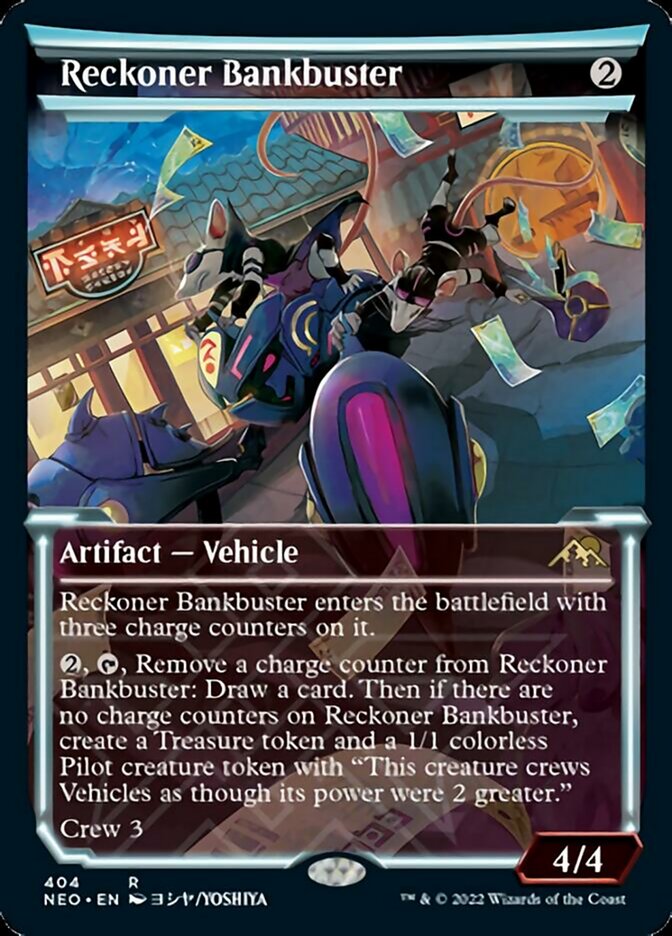Reckoner Bankbuster (Showcase Soft Glow) [Kamigawa: Neon Dynasty] | Webway Games