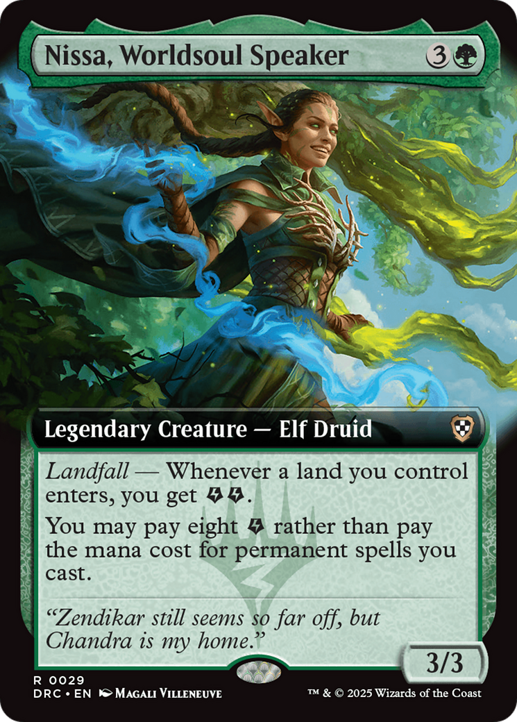 Nissa, Worldsoul Speaker (Extended Art) [Aetherdrift Commander] | Webway Games