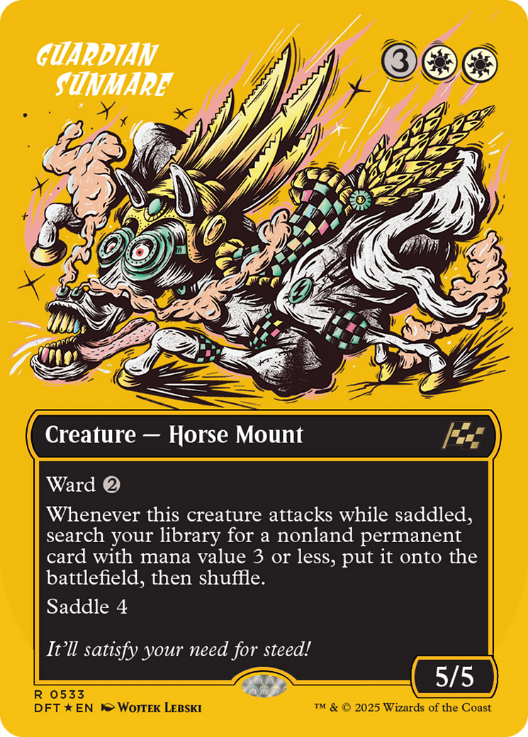 Guardian Sunmare (Borderless) (First-Place Foil) [Aetherdrift] | Webway Games