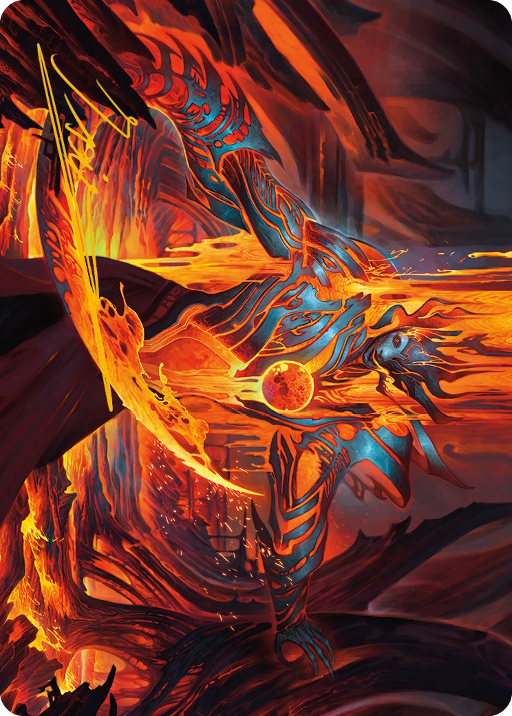 Free From Flesh Art Card (Gold-Stamped Signature) [Phyrexia: All Will Be One Art Series] | Webway Games