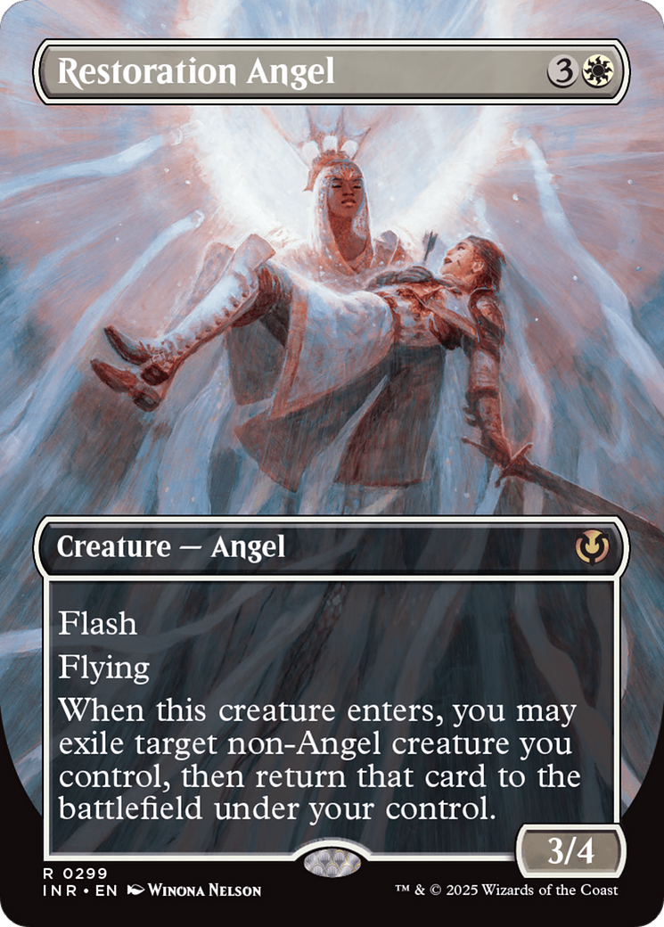 Restoration Angel (Borderless) [Innistrad Remastered] | Webway Games