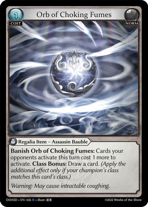 Orb of Choking Fumes (026) [Dawn of Ashes: Starter Decks] | Webway Games
