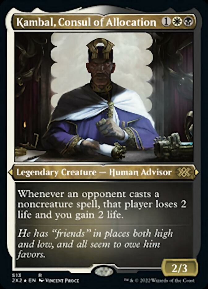 Kambal, Consul of Allocation (Foil Etched) [Double Masters 2022] | Webway Games