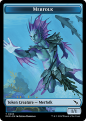 Thopter (0020) // Merfolk Double-Sided Token [Murders at Karlov Manor Tokens] | Webway Games