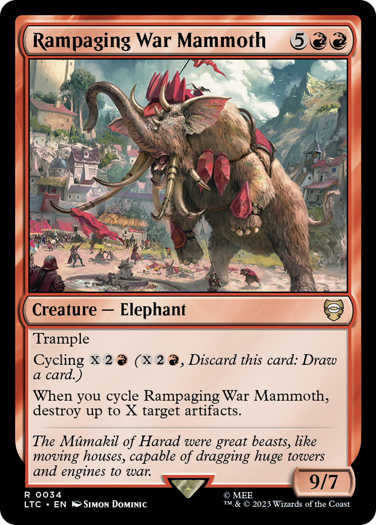 Rampaging War Mammoth [The Lord of the Rings: Tales of Middle-Earth Commander] | Webway Games