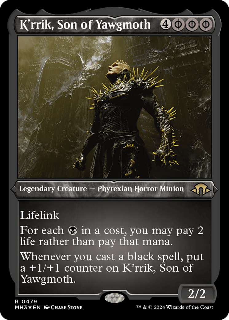 K'rrik, Son of Yawgmoth (Foil Etched) [Modern Horizons 3] | Webway Games