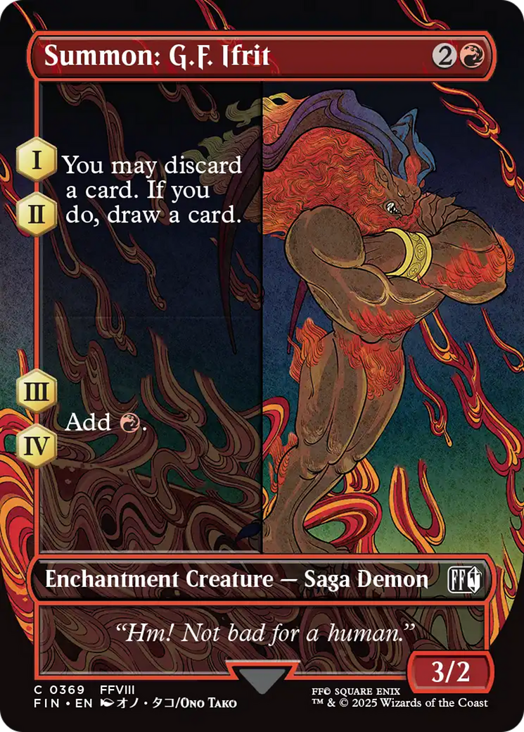 Summon: G.F. Ifrit (Borderless) [FINAL FANTASY] | Webway Games