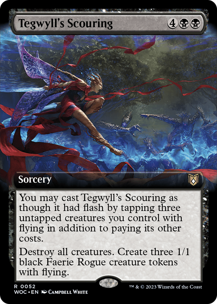 Tegwyll's Scouring (Extended Art) [Wilds of Eldraine Commander] | Webway Games