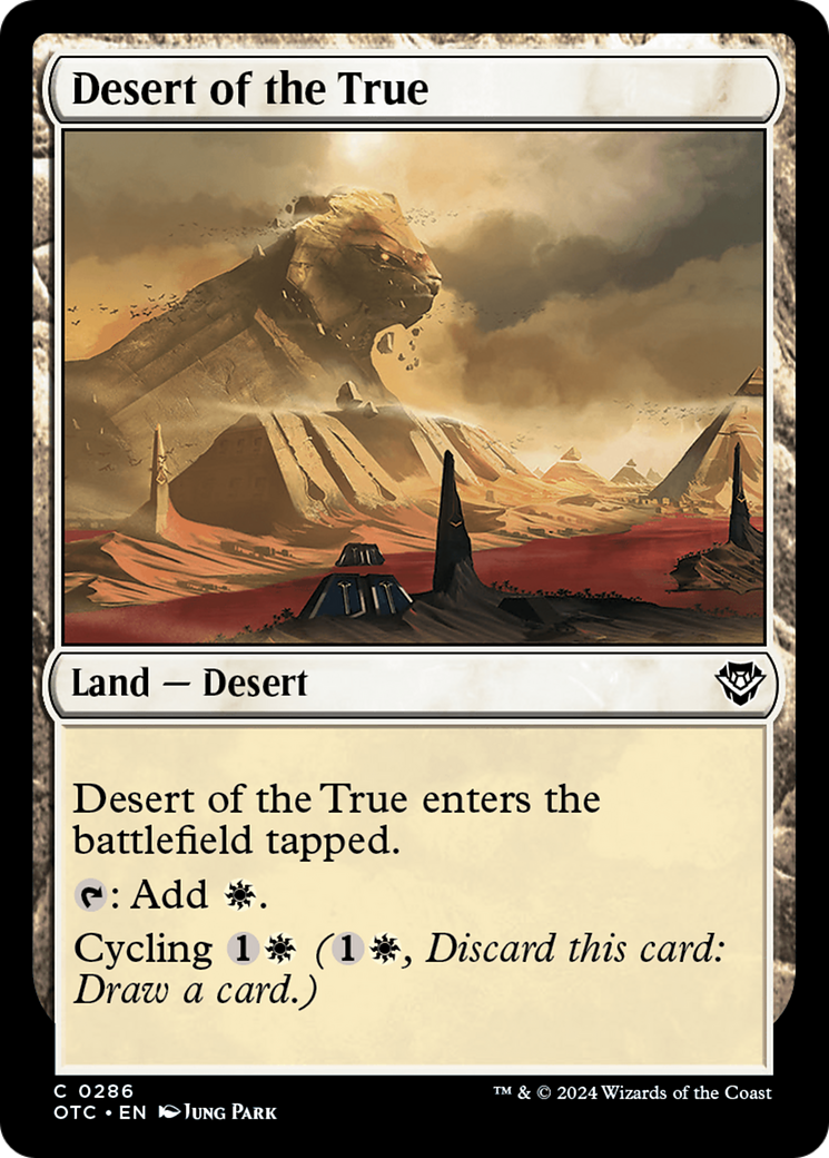 Desert of the True [Outlaws of Thunder Junction Commander] | Webway Games