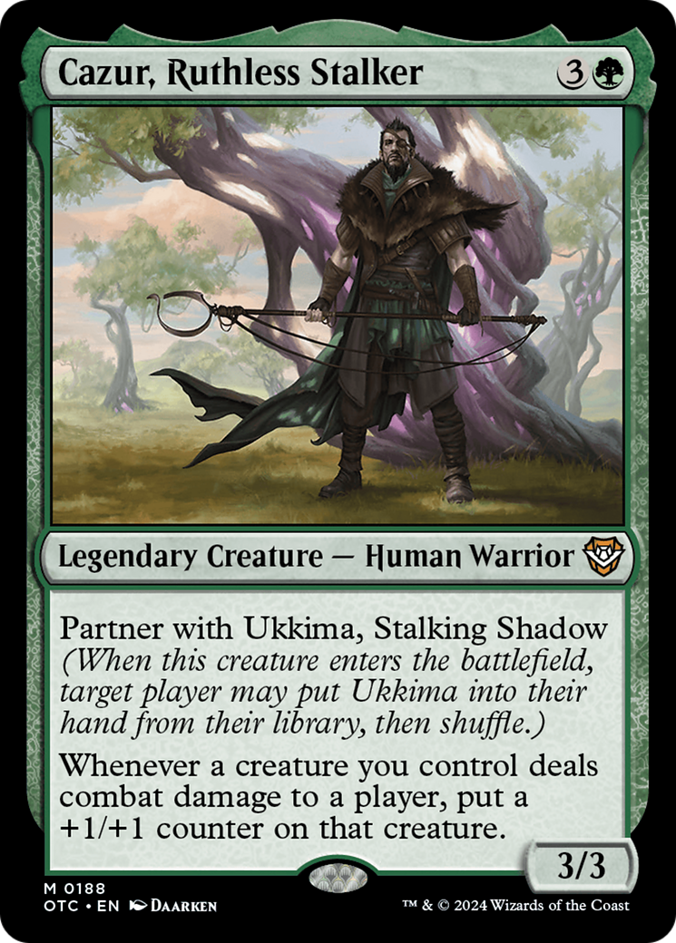 Cazur, Ruthless Stalker [Outlaws of Thunder Junction Commander] | Webway Games
