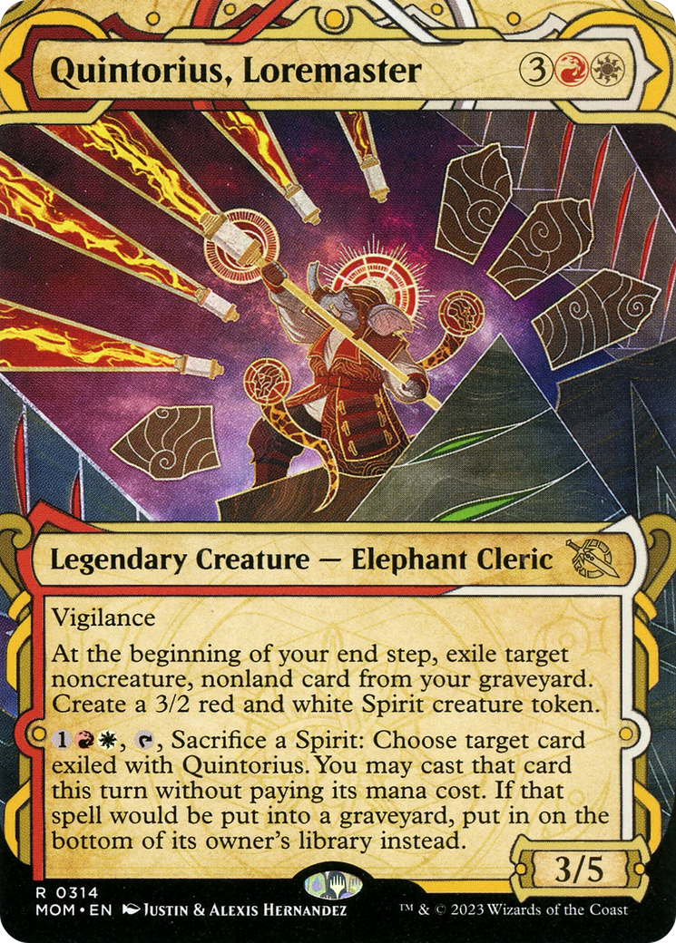 Quintorius, Loremaster (Showcase Planar Booster Fun) [March of the Machine] | Webway Games