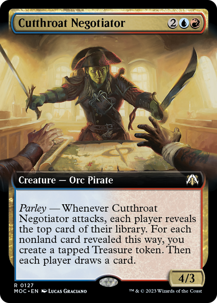 Cutthroat Negotiator (Extended Art) [March of the Machine Commander] | Webway Games