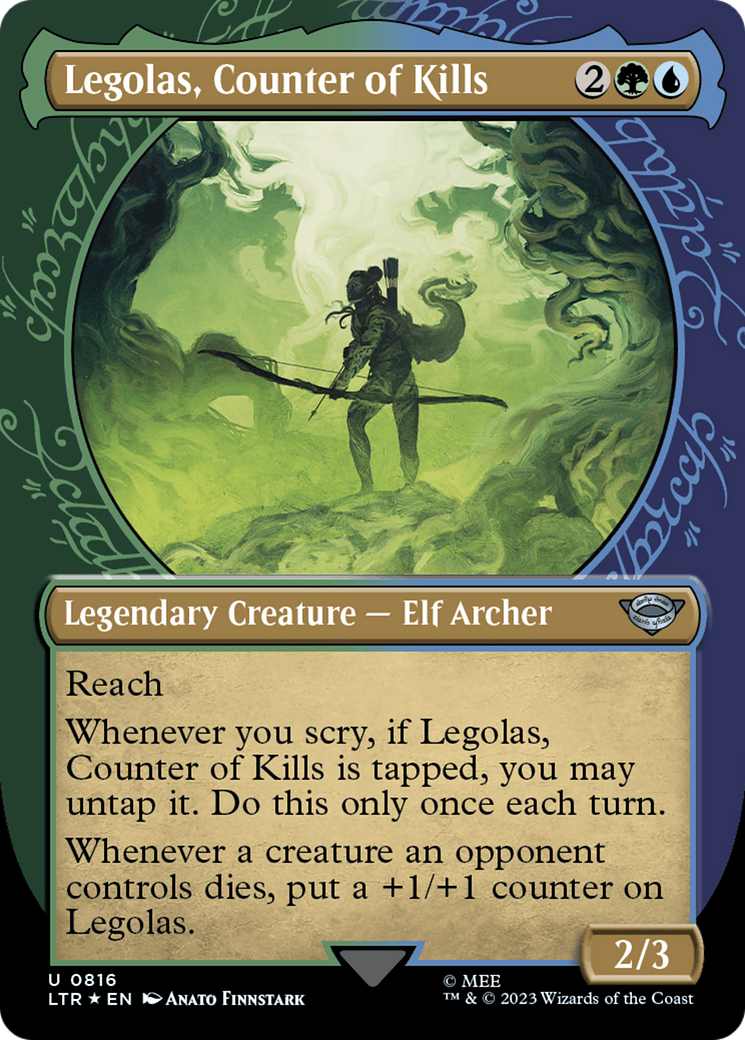 Legolas, Counter of Kills (Showcase) (Surge Foil) [The Lord of the Rings: Tales of Middle-Earth] | Webway Games