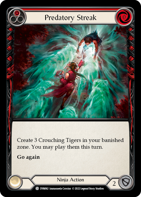 Predatory Streak (Red) [DYN062] (Dynasty) | Webway Games