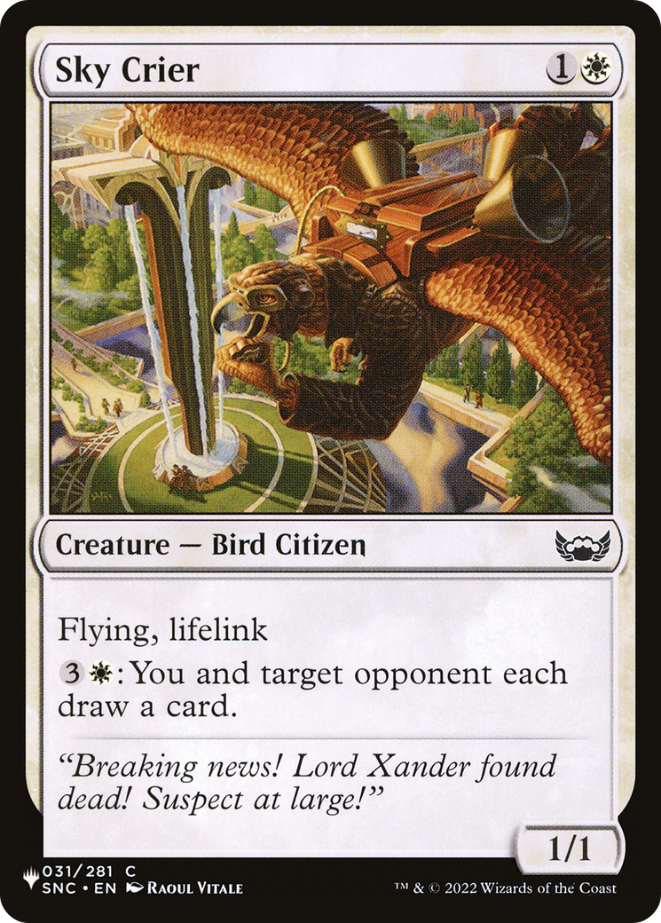 Sky Crier [The List] | Webway Games