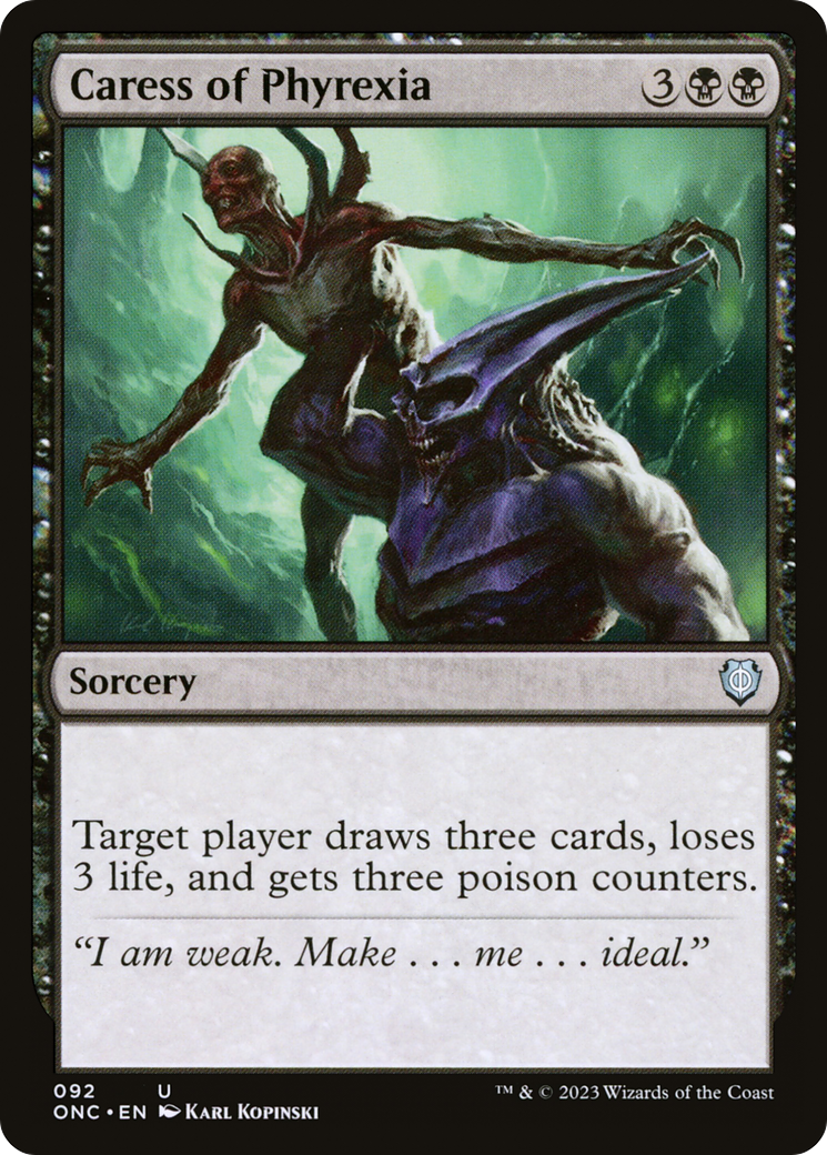 Caress of Phyrexia [Phyrexia: All Will Be One Commander] | Webway Games