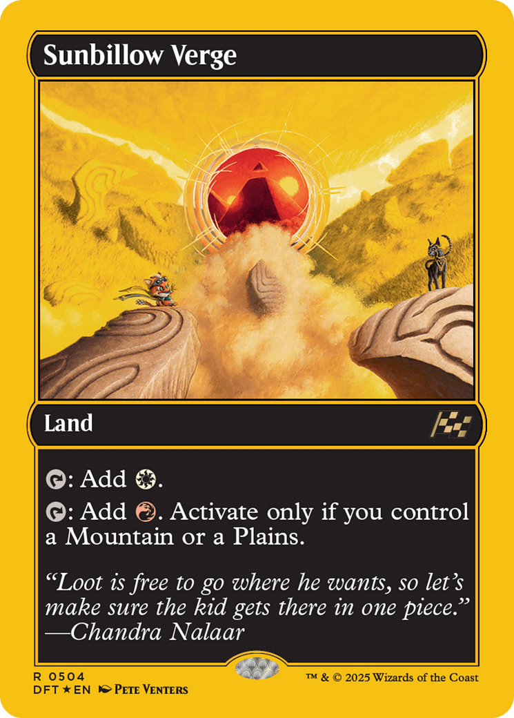 Sunbillow Verge (First-Place Foil) [Aetherdrift] | Webway Games