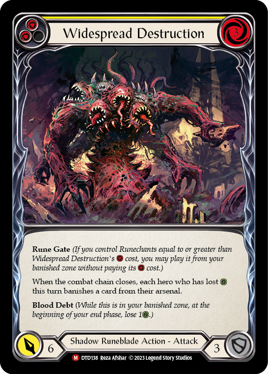 Widespread Destruction [DTD138] (Dusk Till Dawn)  Rainbow Foil | Webway Games