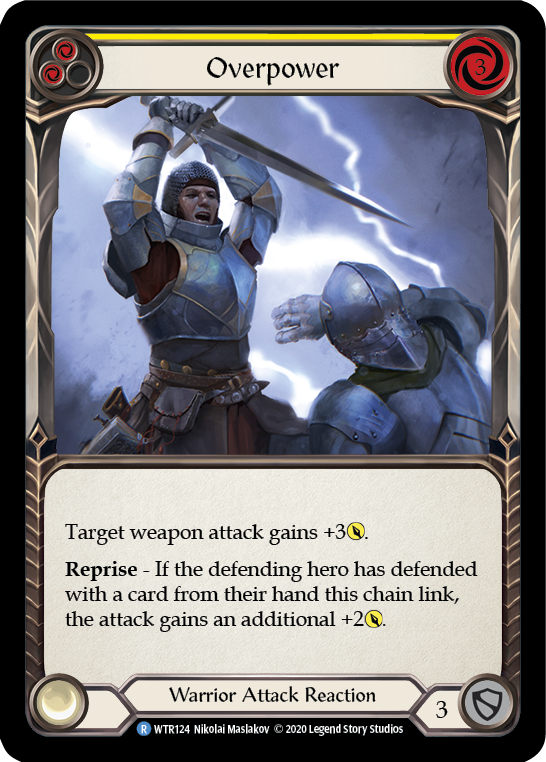 Overpower (Yellow) [U-WTR124] (Welcome to Rathe Unlimited)  Unlimited Normal | Webway Games