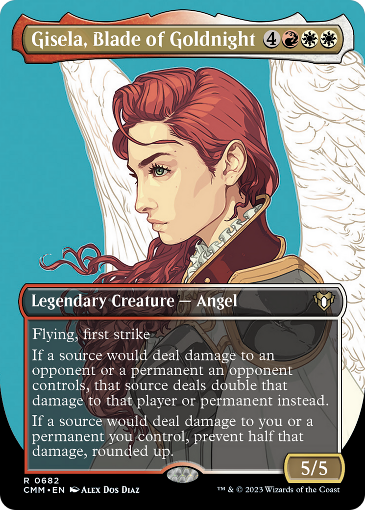 Gisela, Blade of Goldnight (Borderless Profile) [Commander Masters] | Webway Games