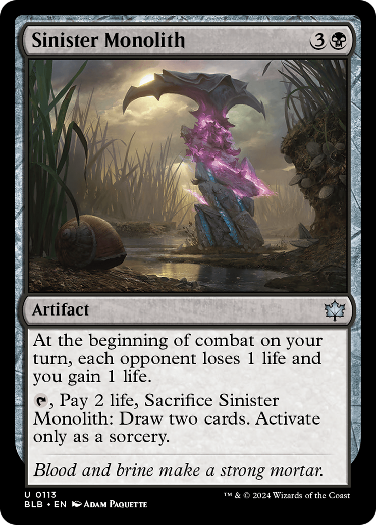 Sinister Monolith [Bloomburrow] | Webway Games