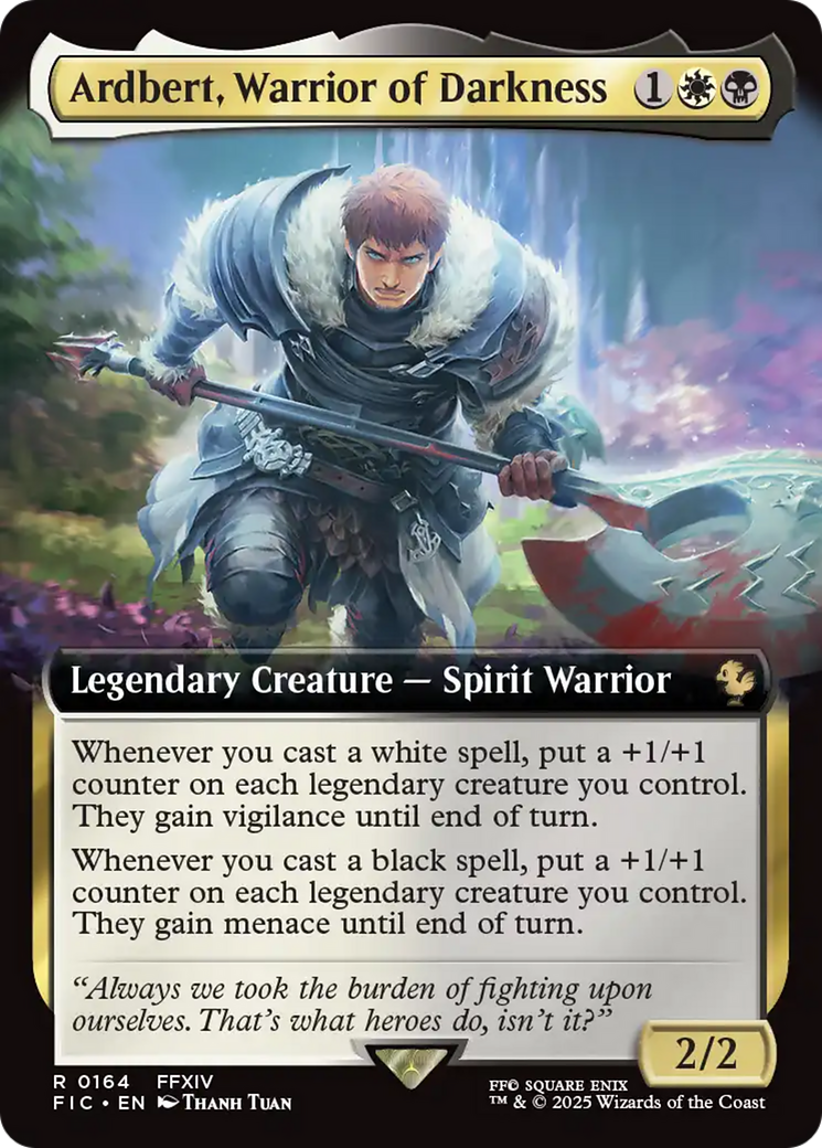 Ardbert, Warrior of Darkness (Extended Art) [FINAL FANTASY Commander] | Webway Games