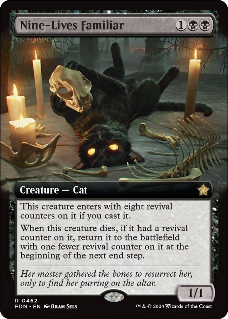 Nine-Lives Familiar (Extended Art) [Foundations] | Webway Games