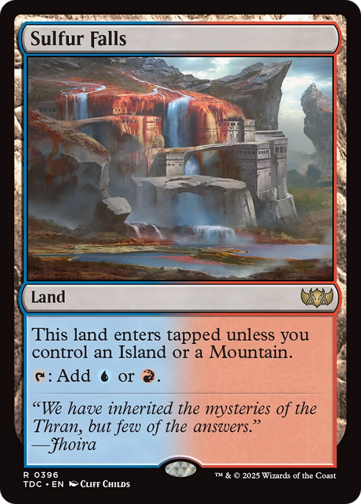 Sulfur Falls [Tarkir: Dragonstorm Commander] | Webway Games