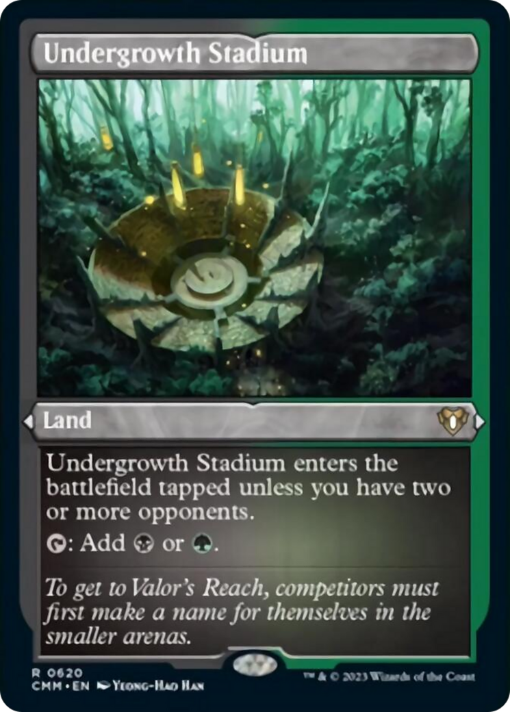 Undergrowth Stadium (Foil Etched) [Commander Masters] | Webway Games