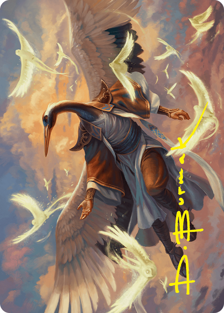 Kykar, Zephyr Awakener Art Card (16/54) (Gold-Stamped Signature) [Foundations Art Series] | Webway Games