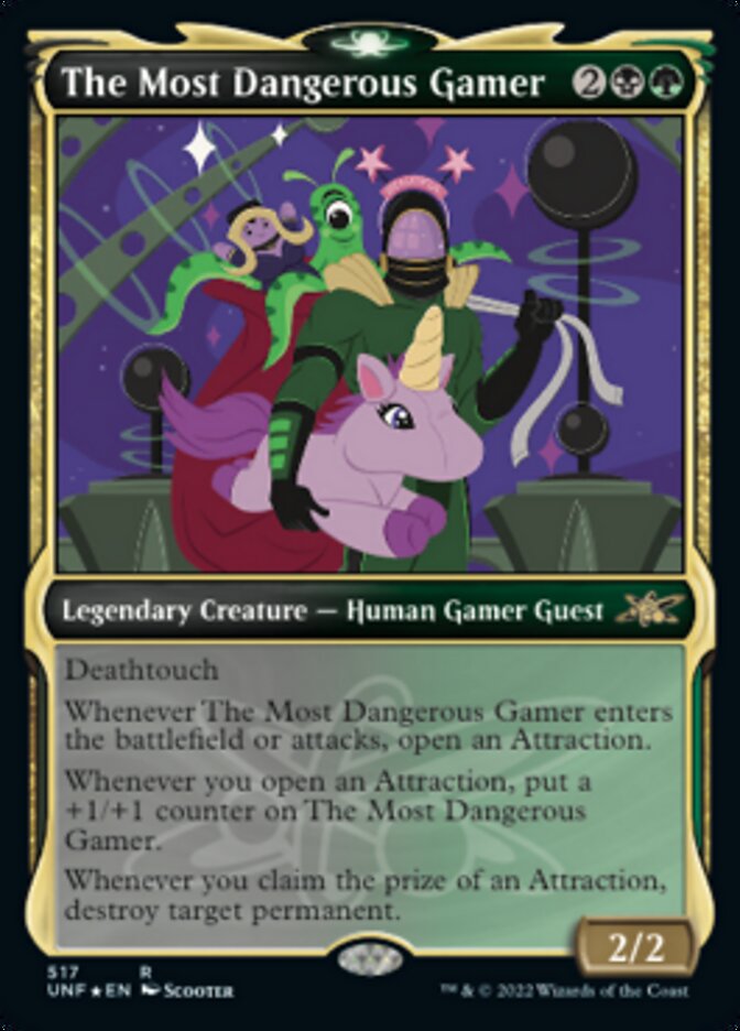 The Most Dangerous Gamer (Showcase) (Galaxy Foil) [Unfinity] | Webway Games