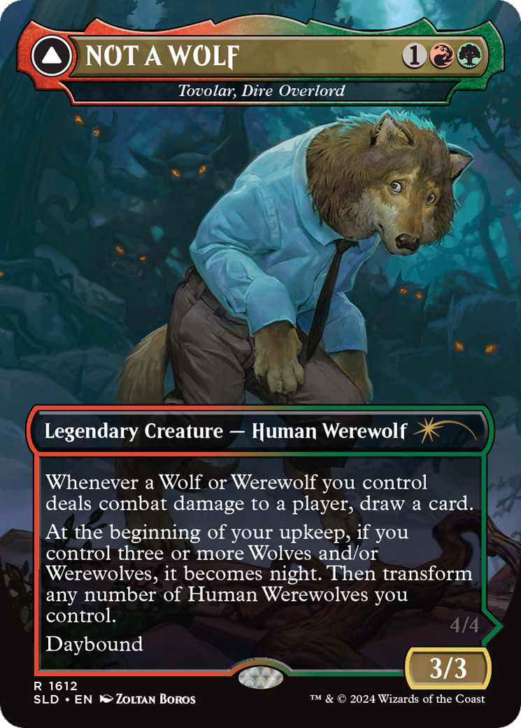 NOT A WOLF - Tovolar, Dire Overlord [Secret Lair Drop Series] | Webway Games