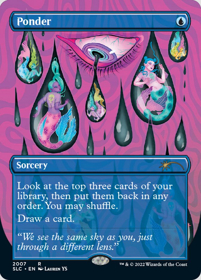 Ponder (Borderless) [Secret Lair Countdown Kit] | Webway Games