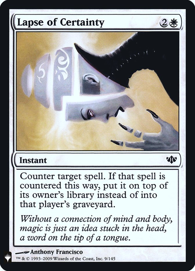 Lapse of Certainty [Mystery Booster] | Webway Games