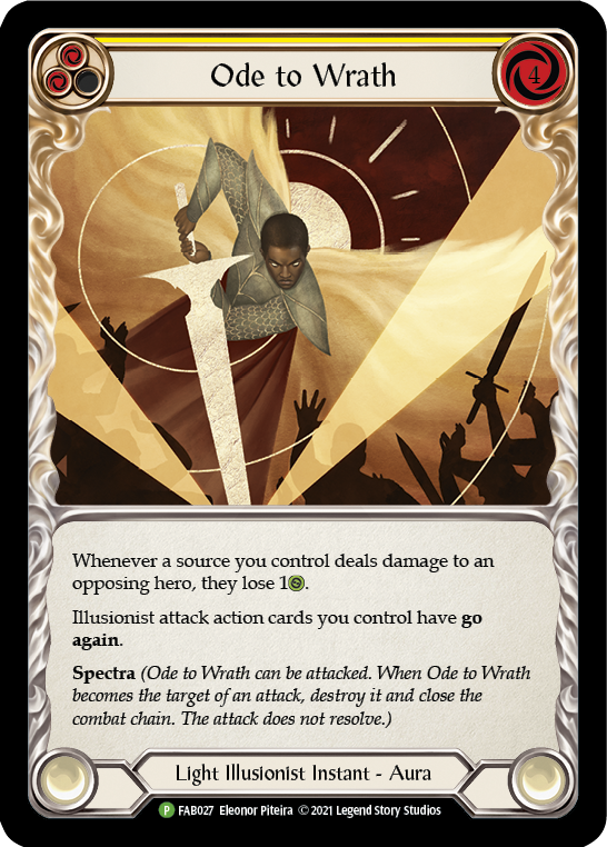 Ode to Wrath [FAB027] (Promo)  Cold Foil | Webway Games