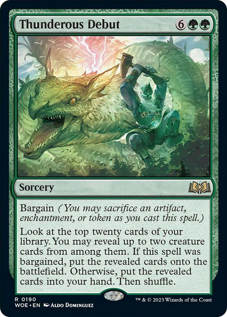 Thunderous Debut [Wilds of Eldraine] | Webway Games