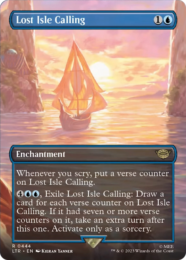 Lost Isle Calling (Borderless Alternate Art) [The Lord of the Rings: Tales of Middle-Earth] | Webway Games