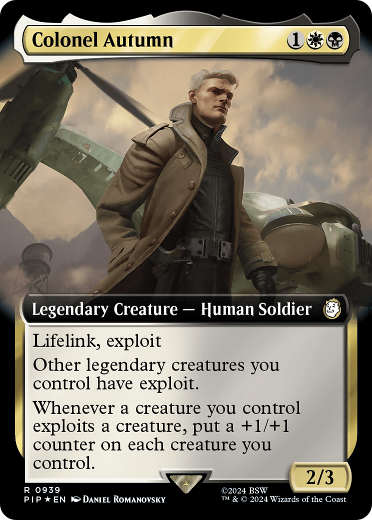 Colonel Autumn (Extended Art) (Surge Foil) [Fallout] | Webway Games