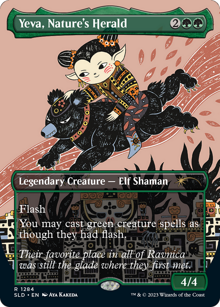 Yeva, Nature's Herald (Borderless) [Secret Lair Drop Series] | Webway Games