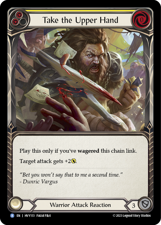 Take the Upper Hand (Yellow) [HVY113] (Heavy Hitters)  Rainbow Foil | Webway Games