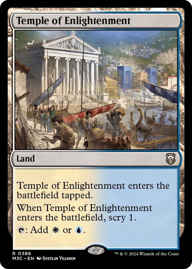 Temple of Enlightenment (Ripple Foil) [Modern Horizons 3 Commander] | Webway Games