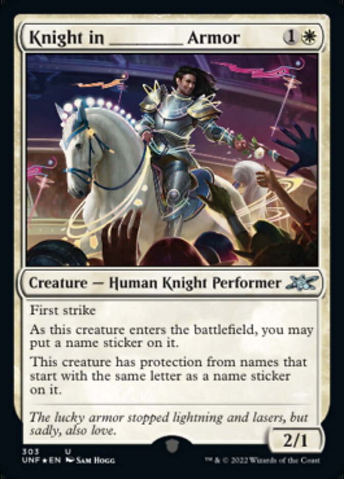 Knight in _____ Armor (Galaxy Foil) [Unfinity] | Webway Games