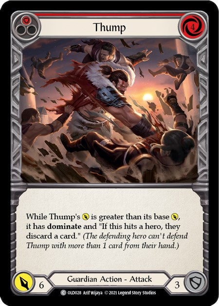 Thump (Red) [OLD028] (Tales of Aria Oldhim Blitz Deck)  1st Edition Normal | Webway Games