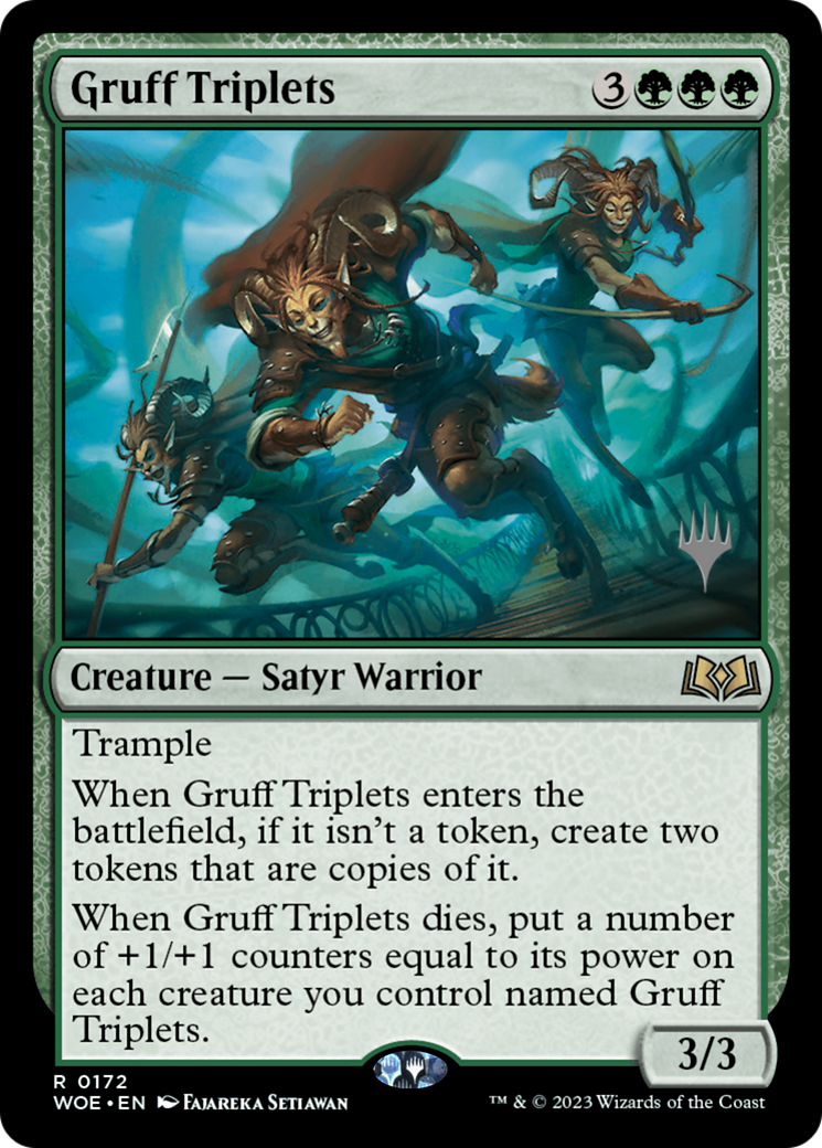 Gruff Triplets (Promo Pack) [Wilds of Eldraine Promos] | Webway Games