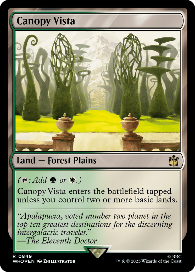 Canopy Vista (Surge Foil) [Doctor Who] | Webway Games