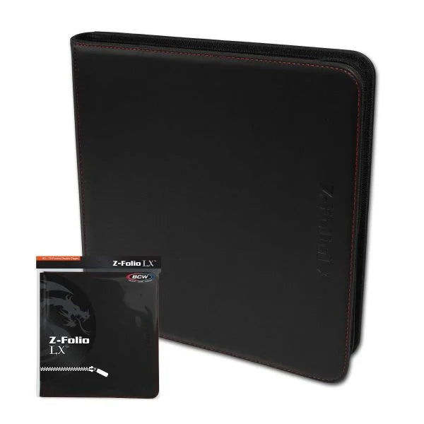 Z-Folio 12-Pocket LX Album - Black | Webway Games