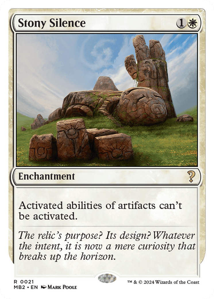 Stony Silence (White Border) [Mystery Booster 2] | Webway Games