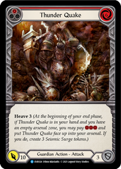 Thunder Quake (Red) [EVR024] (Everfest)  1st Edition Rainbow Foil | Webway Games