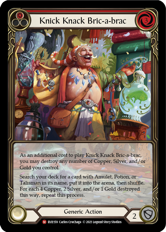 Knick Knack Bric-a-brac [EVR159] (Everfest)  1st Edition Extended Art Rainbow Foil | Webway Games