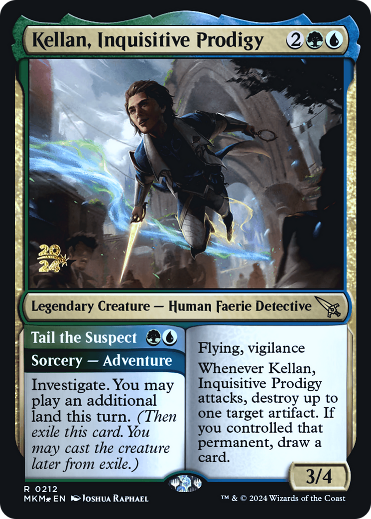 Kellan, Inquisitive Prodigy [Murders at Karlov Manor Prerelease Promos] | Webway Games